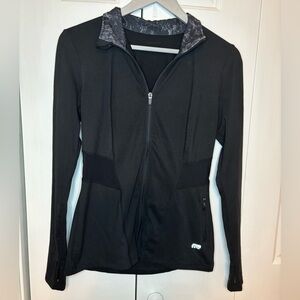 Marika Black Zip-Up Jacket
